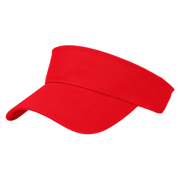 red tennis visor