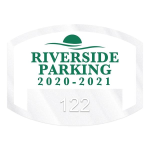 Curved Rectangle Clear Static Numbered Inside Parking