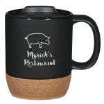 14 Oz. Cork Base Ceramic Mug