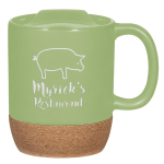 14 Oz. Cork Base Ceramic Mug